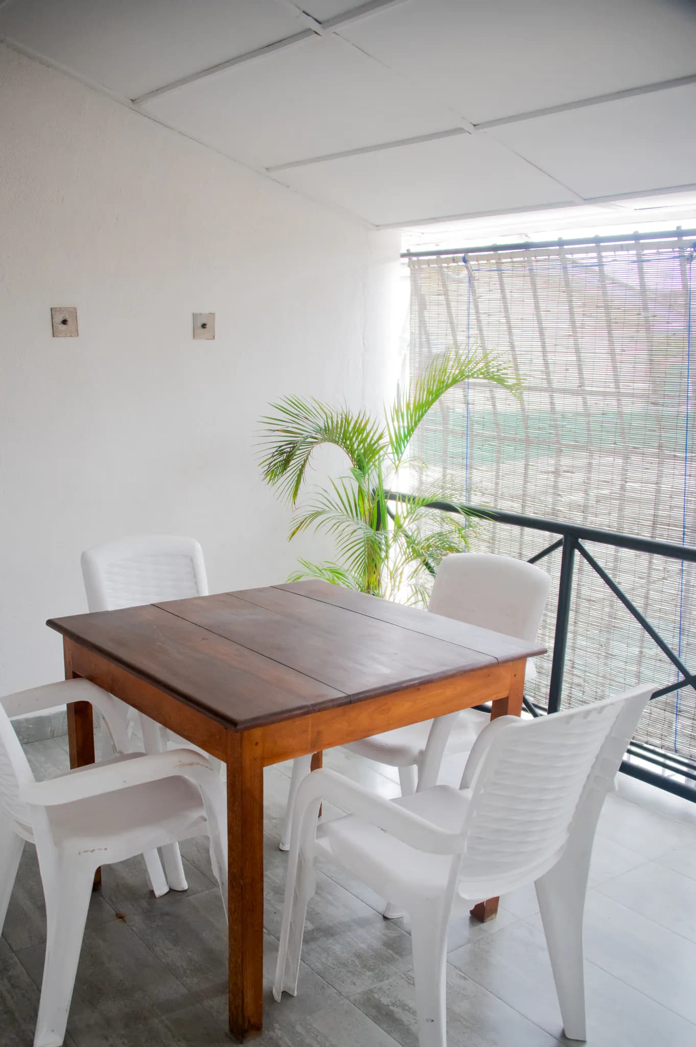 Upstairs balcony