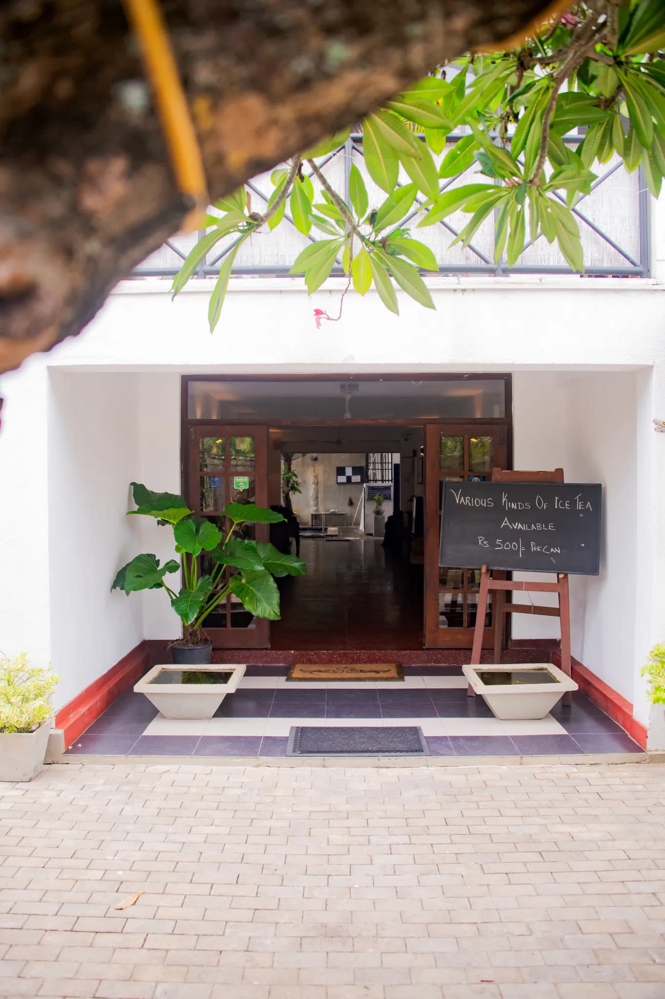 The entrance
